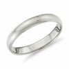 Solid 14K White Gold 3mm Comfort Fit Wedding Band Ring