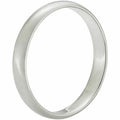 Solid 14K White Gold 3mm Comfort Fit Wedding Band Ring by DailySale