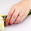 Solid 14K Yellow Gold 3mm Comfort Fit Wedding Band Ring by DailySale