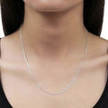 Solid .925 Sterling Silver Curb Link Chain Unisex Necklace by DailySale