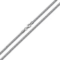 Solid .925 Sterling Silver Rhodium Plated 1.1mm Franco Chain by DailySale