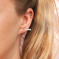 Solid 925 Sterling Silver Round Cut Crystal Small Studs by DailySale