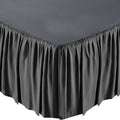 Solid Color Bed Skirt - Assorted Styles by DailySale