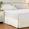 Solid Color Bed Skirt - Assorted Styles by DailySale