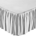 Solid Color Bed Skirt - Assorted Styles by DailySale