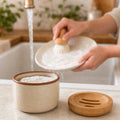 Solid Dish Soap Jar & Brush by Wild Bear Market