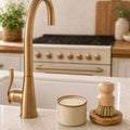 Solid Dish Soap Jar & Brush by Wild Bear Market