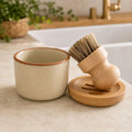 Solid Dish Soap Jar & Brush by Wild Bear Market