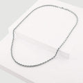 Solid Sterling Silver 3.5MM Rope Link Chain by DailySale