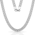 Solid Sterling Silver Bismark Link Chain Necklacce by DailySale
