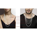 Solid Sterling Silver Bismark Link Chain Necklacce by DailySale