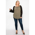 Solid Top Featuring Flattering Lace Bell Sleeves by DailySale