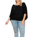Solid Top Featuring Flattering Wide Sleeves by DailySale