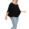 Solid Top Featuring Flattering Wide Sleeves by DailySale
