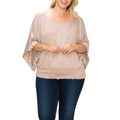 Solid Top Featuring Flattering Wide Sleeves by DailySale