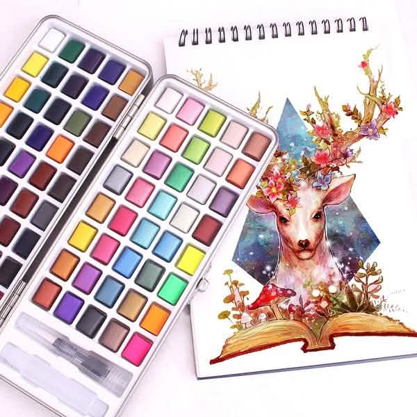 Solid Watercolor Pigment Set by DailySale