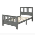 Solid Wood Platform Bed and Kids Room Headboard by DailySale