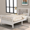 Solid Wood Platform Bed and Kids Room Headboard by DailySale