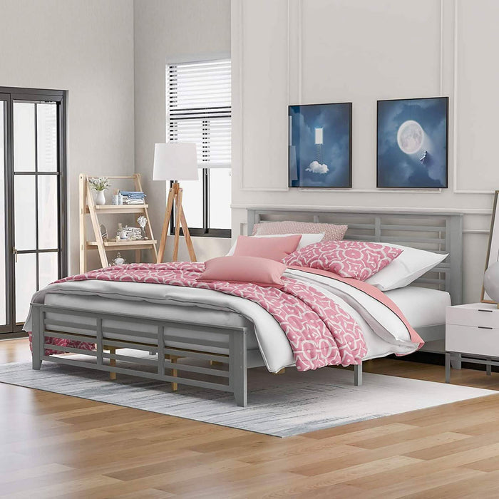 Solid Wood Platform Bed Frame by DailySale