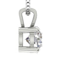 Solitaire Pendant I2 H 1.03 Ct Round Cut Diamond Four Prong Set 14K White Gold by DailySale