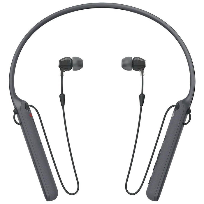 Sony - C400 Wireless Behind-Neck in Ear Headphone - Black (Refurbished) by DailySale