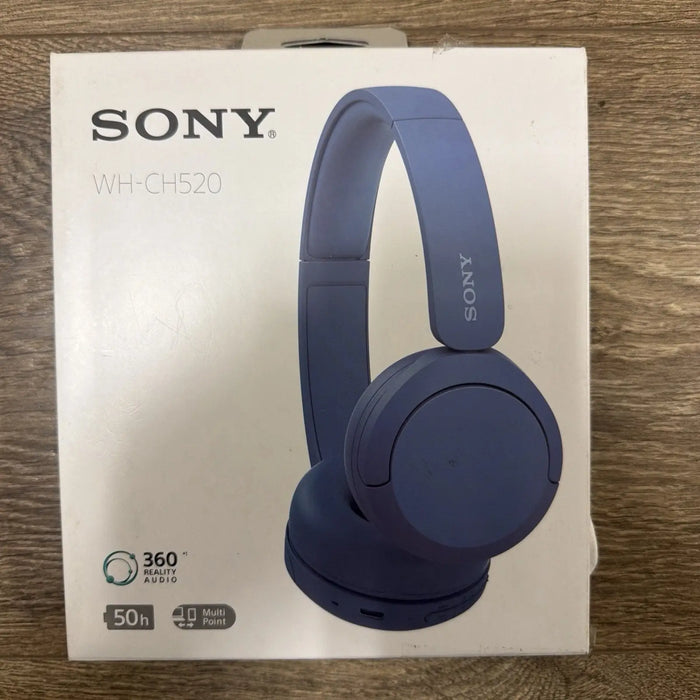 Sony WH-CH520 Wireless On-Ear Bluetooth Headphones with Microphone, Blue by Price Is Right Miami