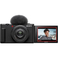 Sony ZV-1F Vlog Camera for Content Creators and Vloggers Black (Refurbished) by DailySale