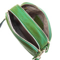 Sophia Full-Grain Leather Crossbody Bag – Double-Zip Travel & Everyday Purse by MiamiLeathers.com