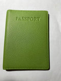 Sophia Full-Grain Leather Passport Cover with Card Slots & ID Window by MiamiLeathers.com