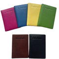 Sophia Full-Grain Leather Passport Cover with Card Slots & ID Window by MiamiLeathers.com
