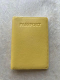 Sophia Full-Grain Leather Passport Cover with Card Slots & ID Window by MiamiLeathers.com
