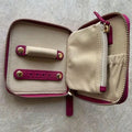 Sophia Full-Grain Leather Travel Jewelry Organizer by MiamiLeathers.com