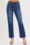 Sophia High Rise Crop Straight Jean by Boutique 23