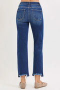 Sophia High Rise Crop Straight Jean by Boutique 23