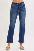 Sophia High Rise Crop Straight Jean by Boutique 23