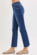 Sophia High Rise Crop Straight Jean by Boutique 23