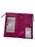 Sophia Soft Full-Grain Leather Double-Zip Wallet with RFID Protection by MiamiLeathers.com