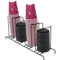 Sorbus 4-sectional Black Cup and Lid Organizer by DailySale