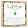 Soul Sisters August Birthstone Necklace