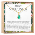 Soul Sisters August Birthstone Necklace by Dear Ava