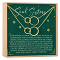 Soul Sisters Christmas Double Circles Necklace Set by Dear Ava