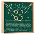Soul Sisters Christmas Double Circles Necklace Set by Dear Ava