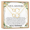 Soul Sisters Christmas Double Circles Necklace Set