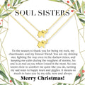Soul Sisters Christmas Elephant Necklace Set by Dear Ava