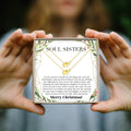 Soul Sisters Christmas Elephant Necklace Set by Dear Ava