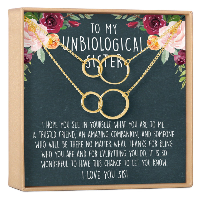 Soul Sisters Double Circles Necklace Set by Dear Ava