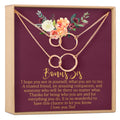 Soul Sisters Double Circles Necklace Set by Dear Ava