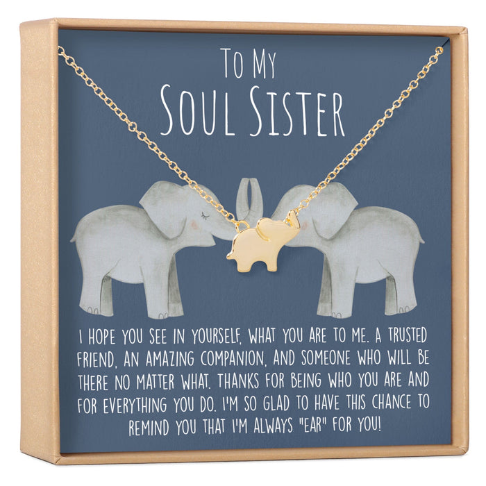 Soul Sisters Elephant Necklace by Dear Ava