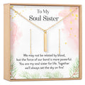 Soul Sisters Gold Bar Earring Threader and Necklace Jewelry Set by Dear Ava