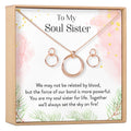 Soul Sisters Linked Circles Earring and Necklace Jewelry Set by Dear Ava